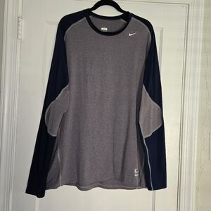 Nike Grey Long Sleeve MLB Dri-Fit Shirt - Men's XX-Large